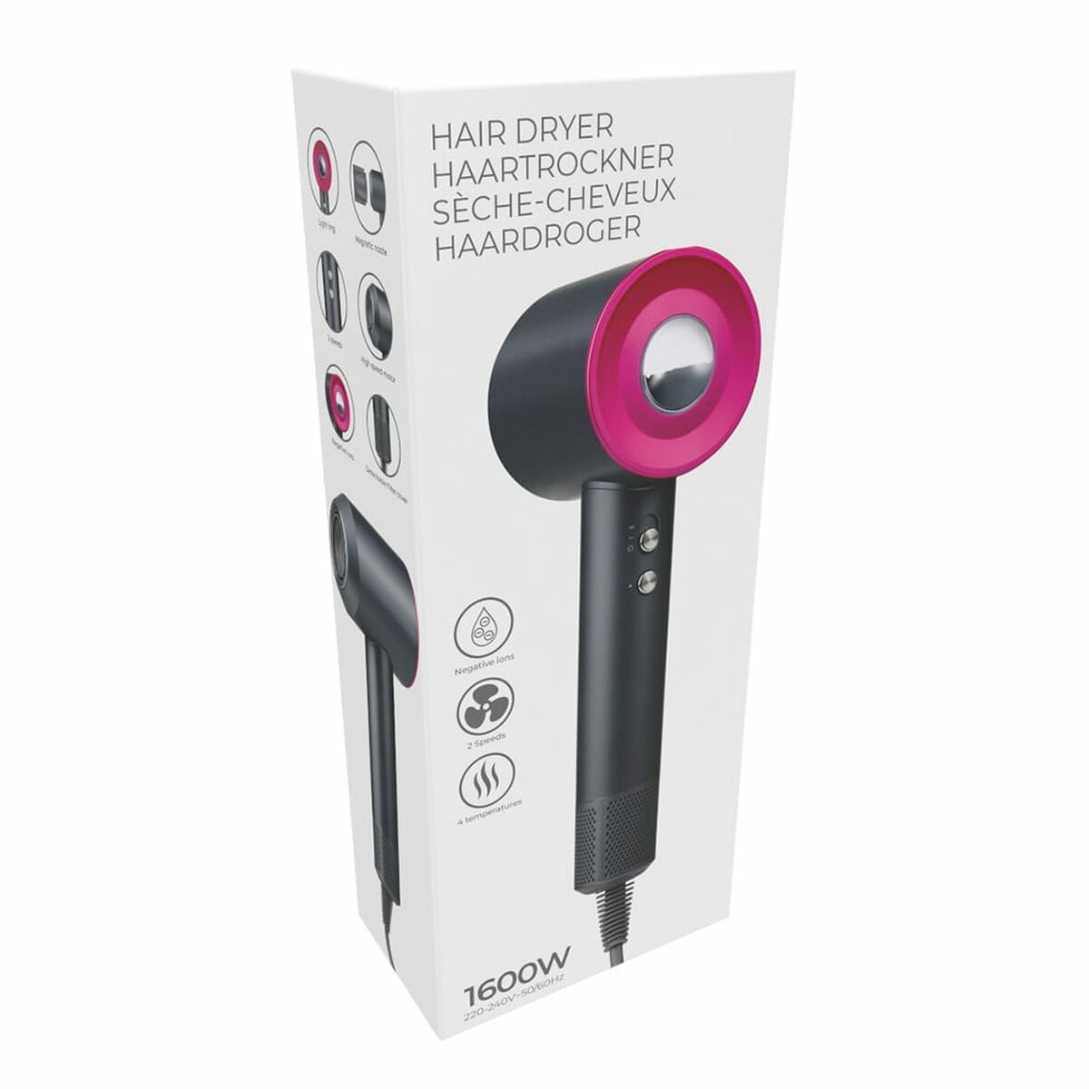 Hårtørrer EDM 1600 W produktemballage