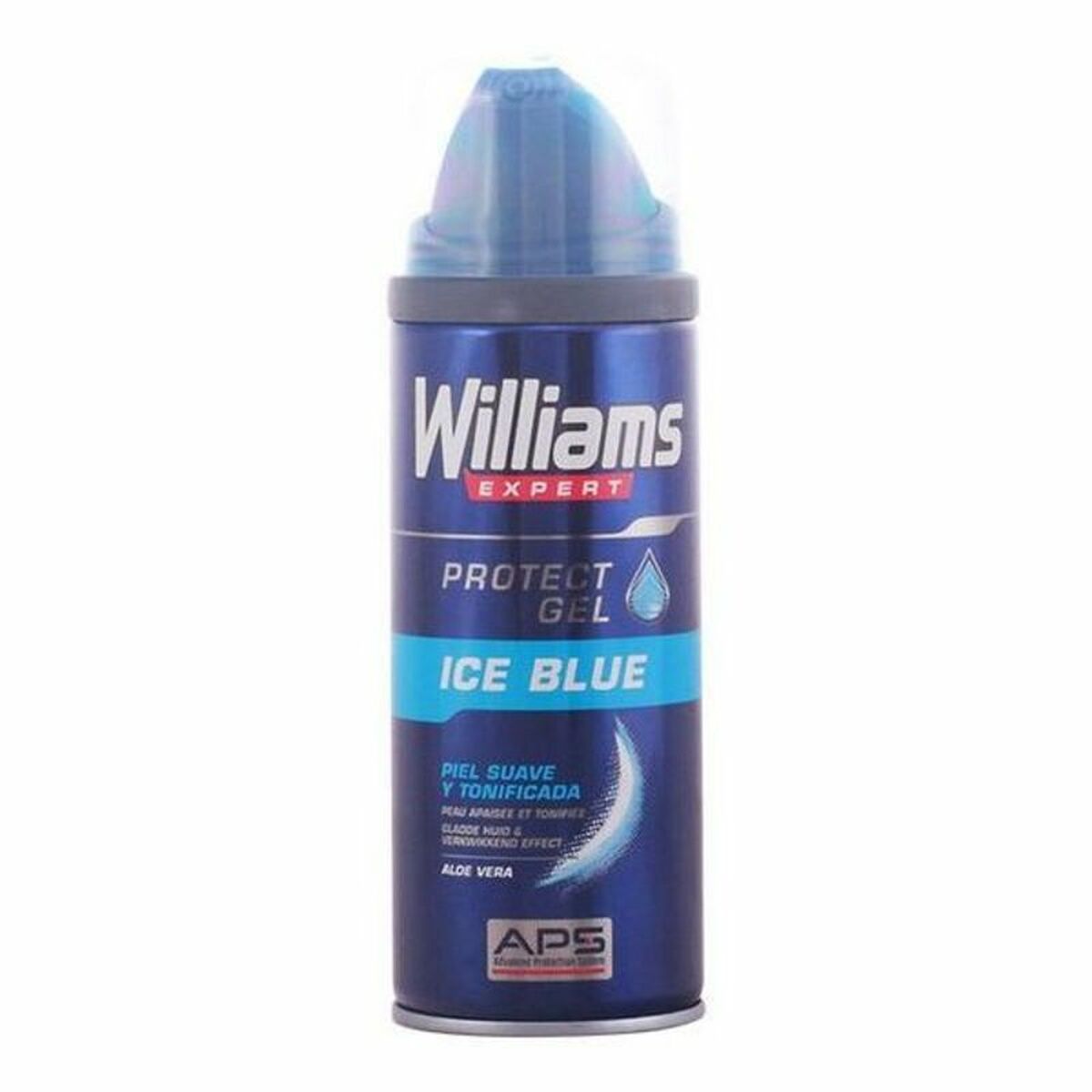 Shaving Gel Ice Blue Williams (200 ml) til mænd hudplejeemballage