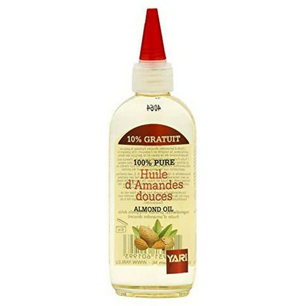 Almond Body Oil Yari Purity 100 % naturlig (110 ml) produktemballage