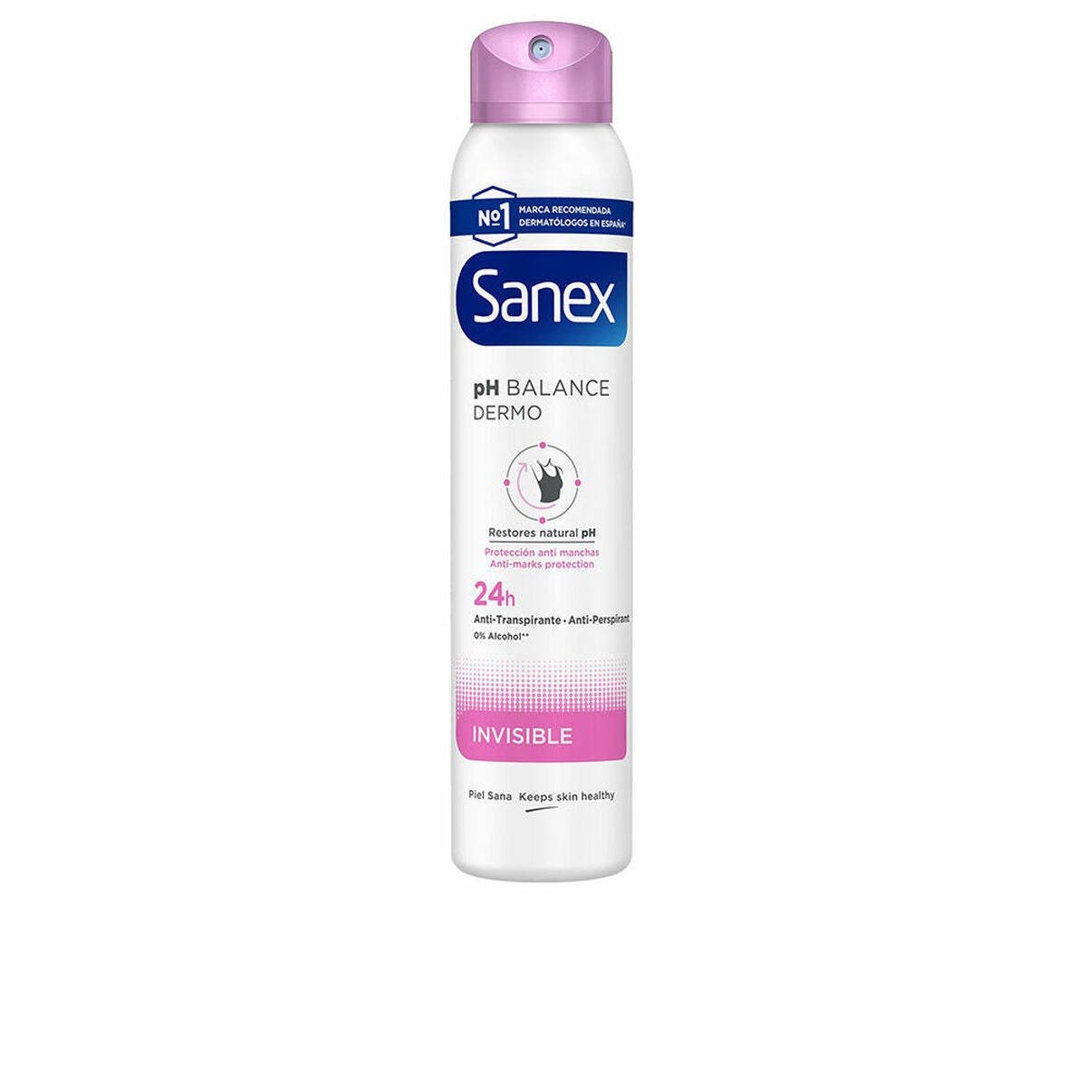 Spray Deodorant Sanex Dermo Invisible 200 ml produktemballage
