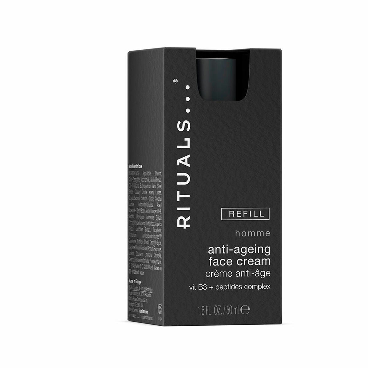 Day Cream Rituals Homme 50 ml til mænd hudplejeemballage