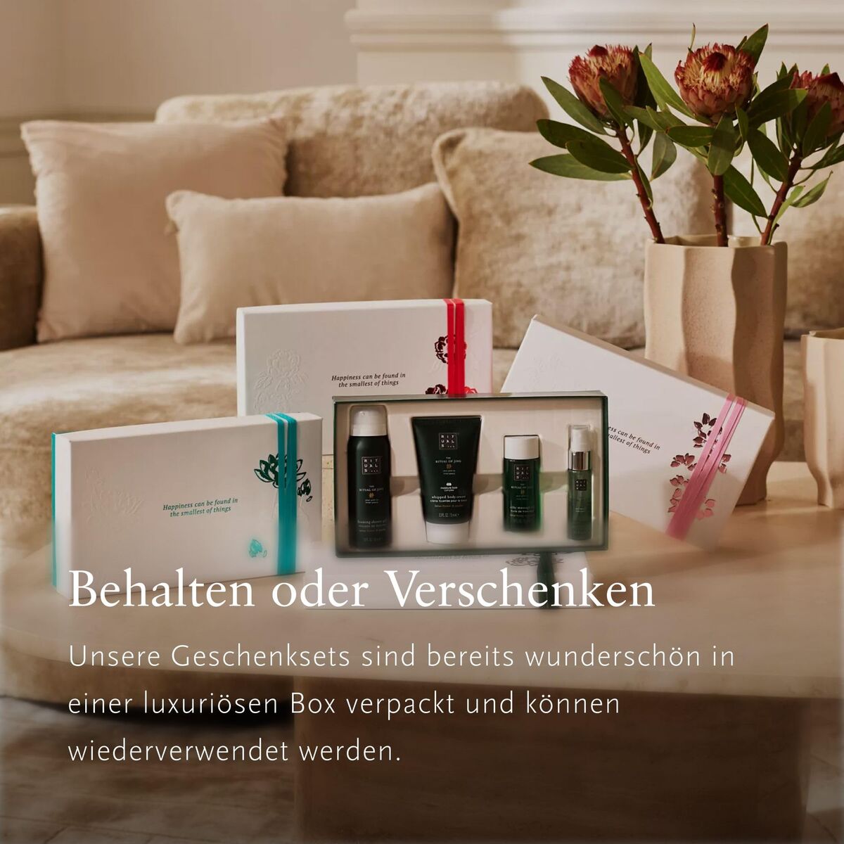 Kosmetiksæt til kvinder Ritualer THE RITUAL OF AYURVEDA 4 stks produktemballage