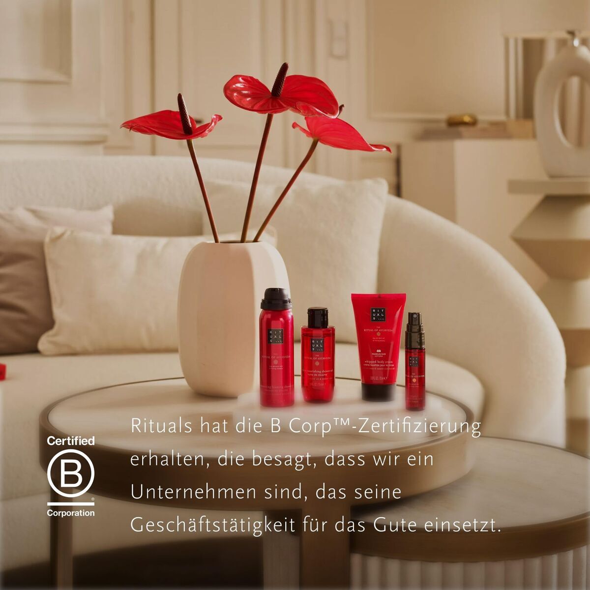 Kosmetiksæt til kvinder Ritualer THE RITUAL OF AYURVEDA 4 stks produktemballage