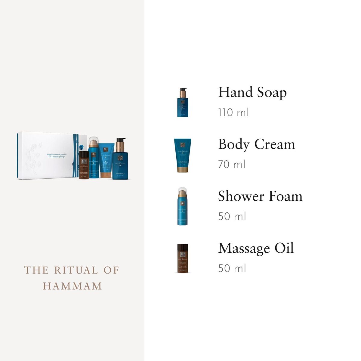Kvinders kosmetiksæt Rituals The Rituals Of Hammam 4 stykkers produktemballage