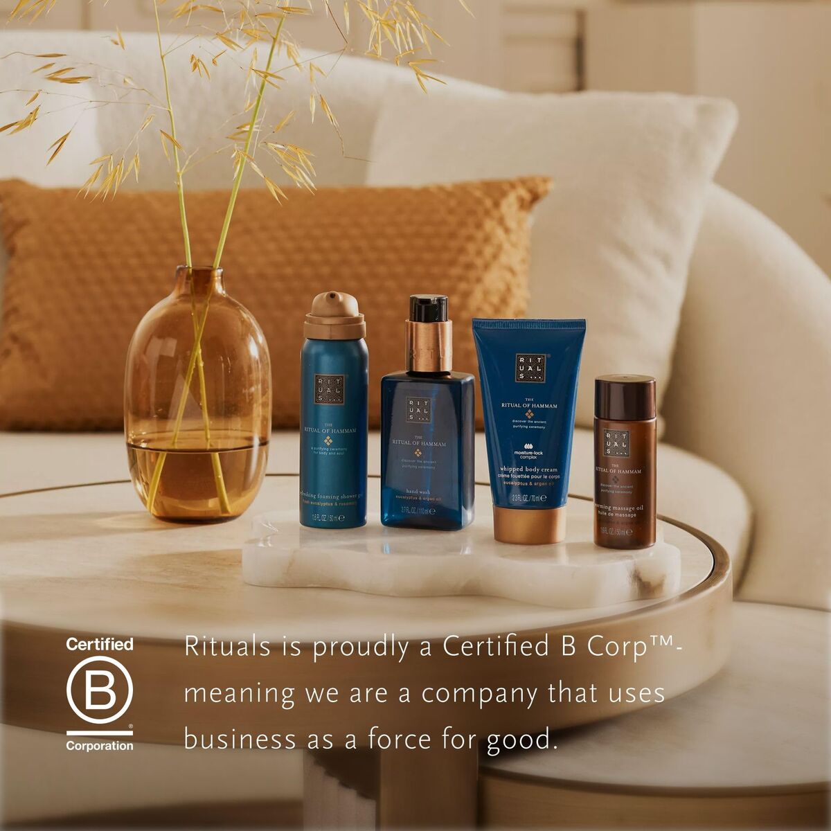 Kvinders kosmetiksæt Rituals The Rituals Of Hammam 4 stykkers produktemballage