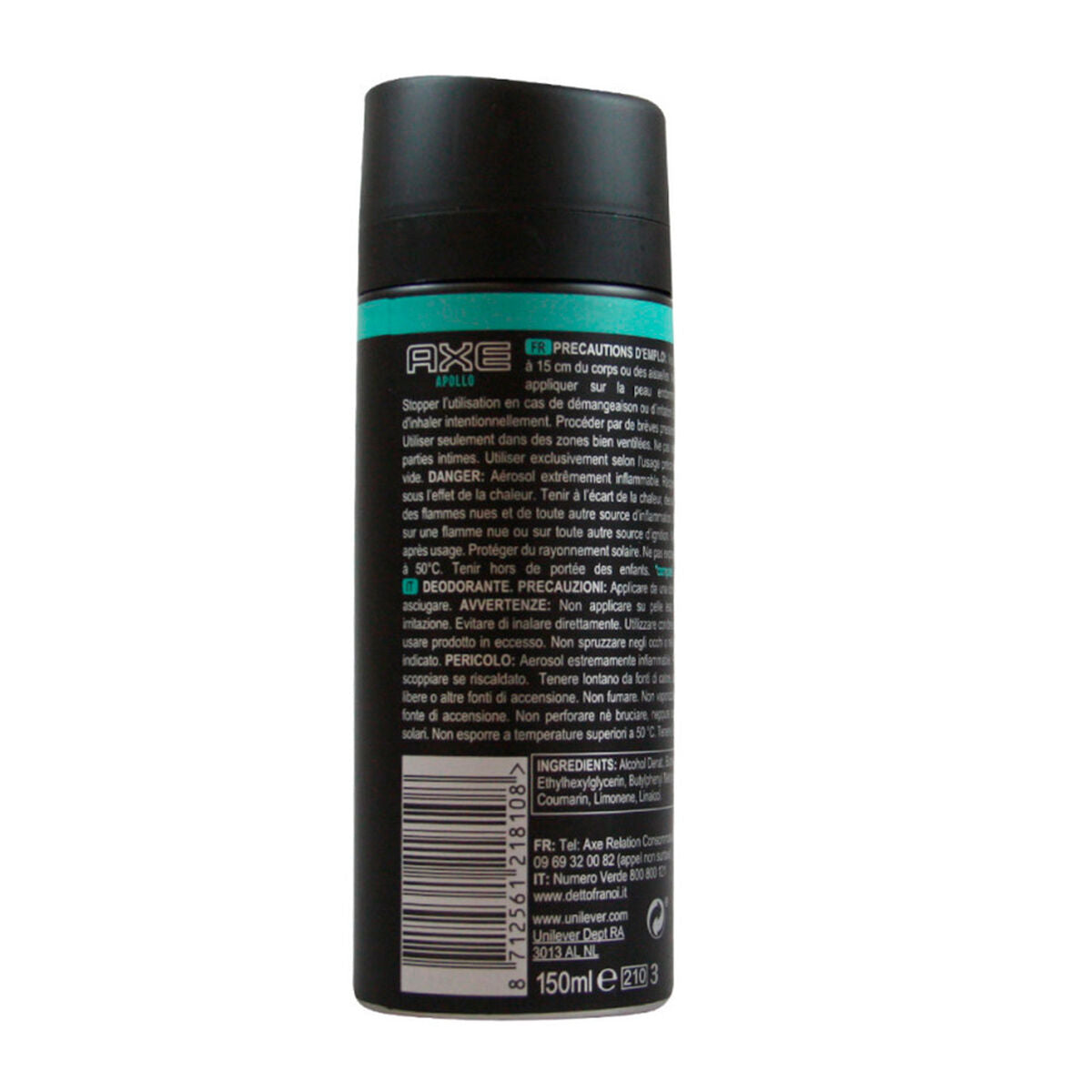 Spray Deodorant Axe produktemballage