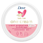 Moisturizing Body Cream Dove Body Love 250 ml til kvinder hudpleje emballage