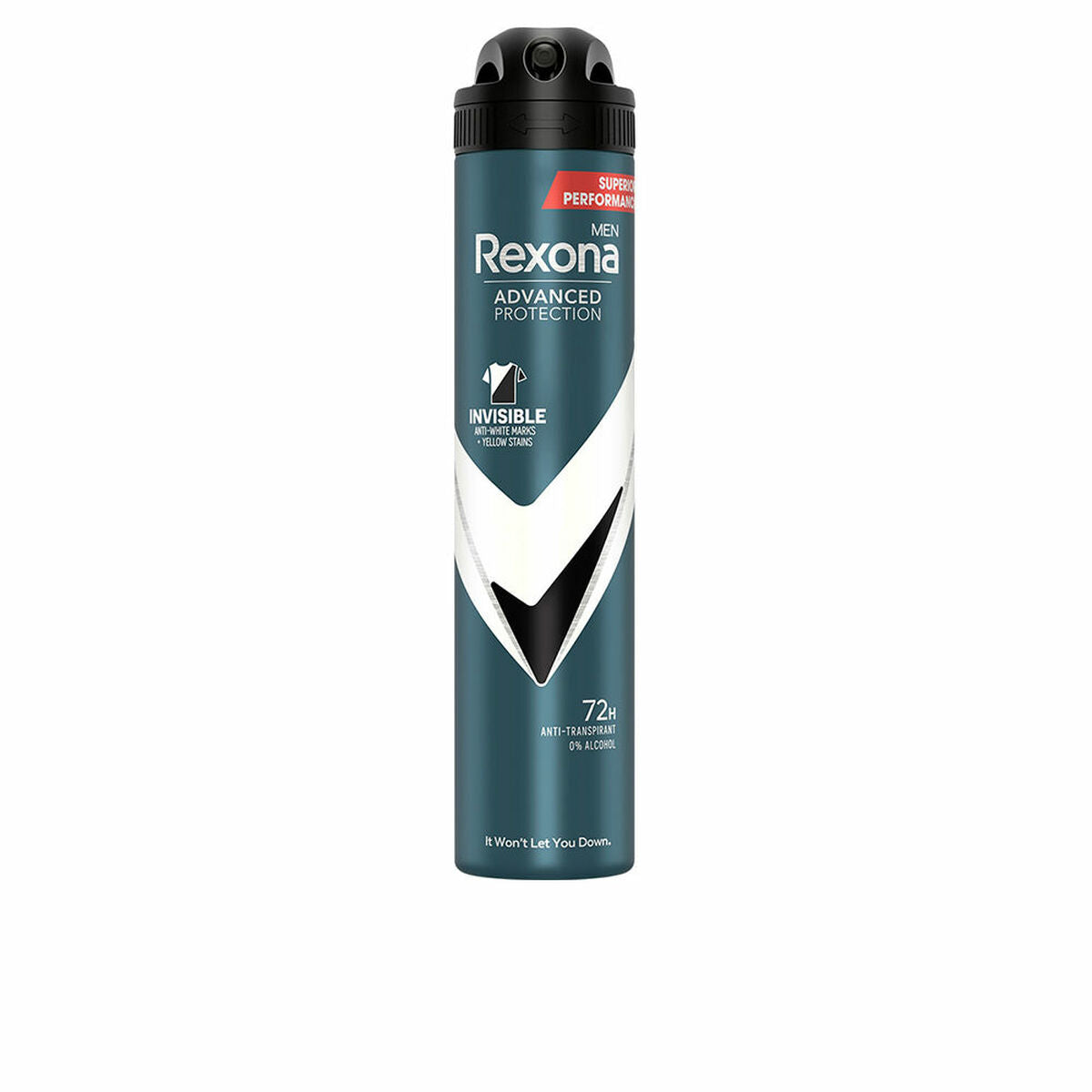 Spray Deodorant Rexona Invisible Men 200 ml produktemballage