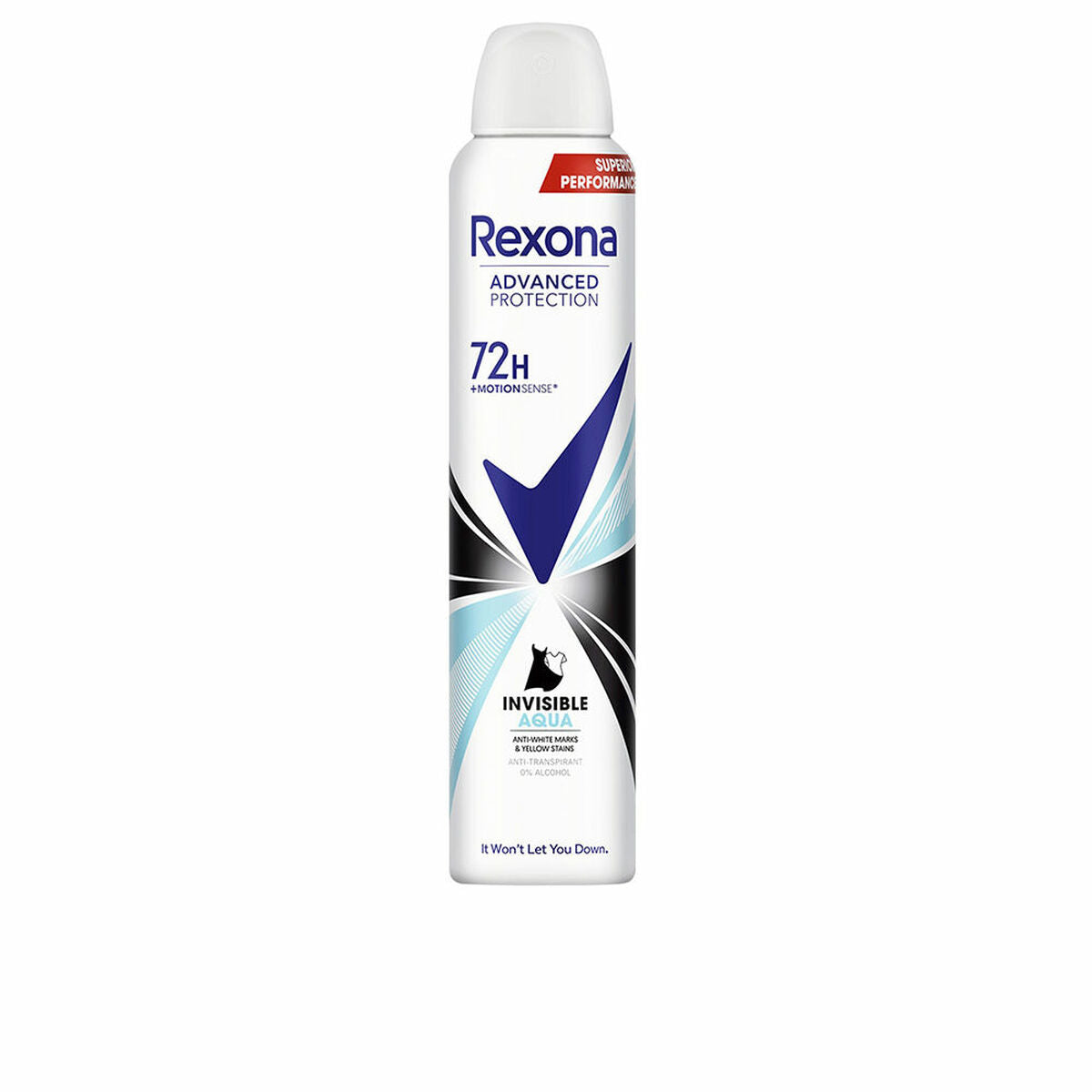 Spray Deodorant Rexona Invisible Aqua 200 ml produktemballage