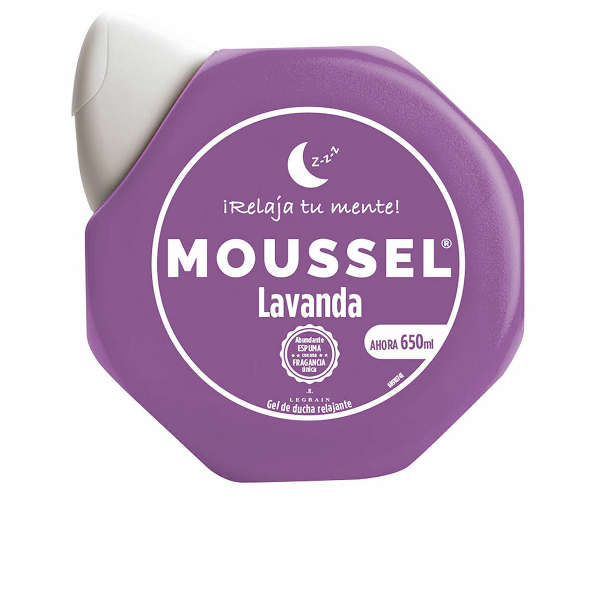Shower Gel Moussel LAVANDA 650 ml hudplejeemballage