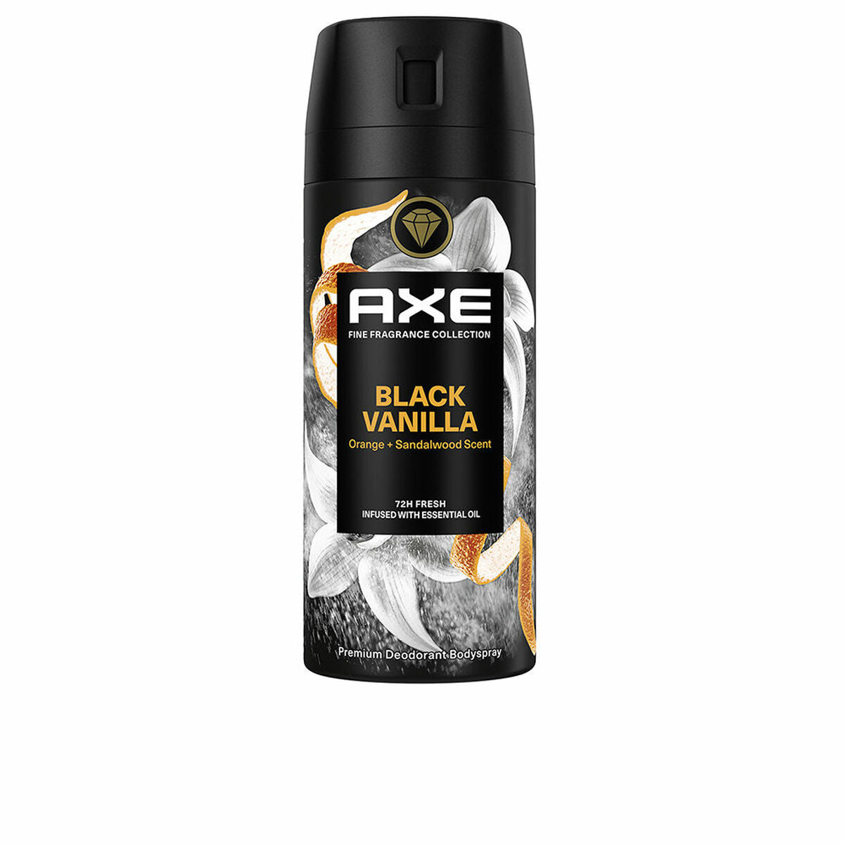 Spray Deodorant Axe BLACK VANILLA 150 ml produktemballage