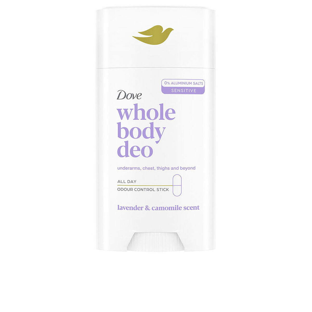 Stick Deodorant Dove LAVANDA og CAMOMILA 75ml produktemballage