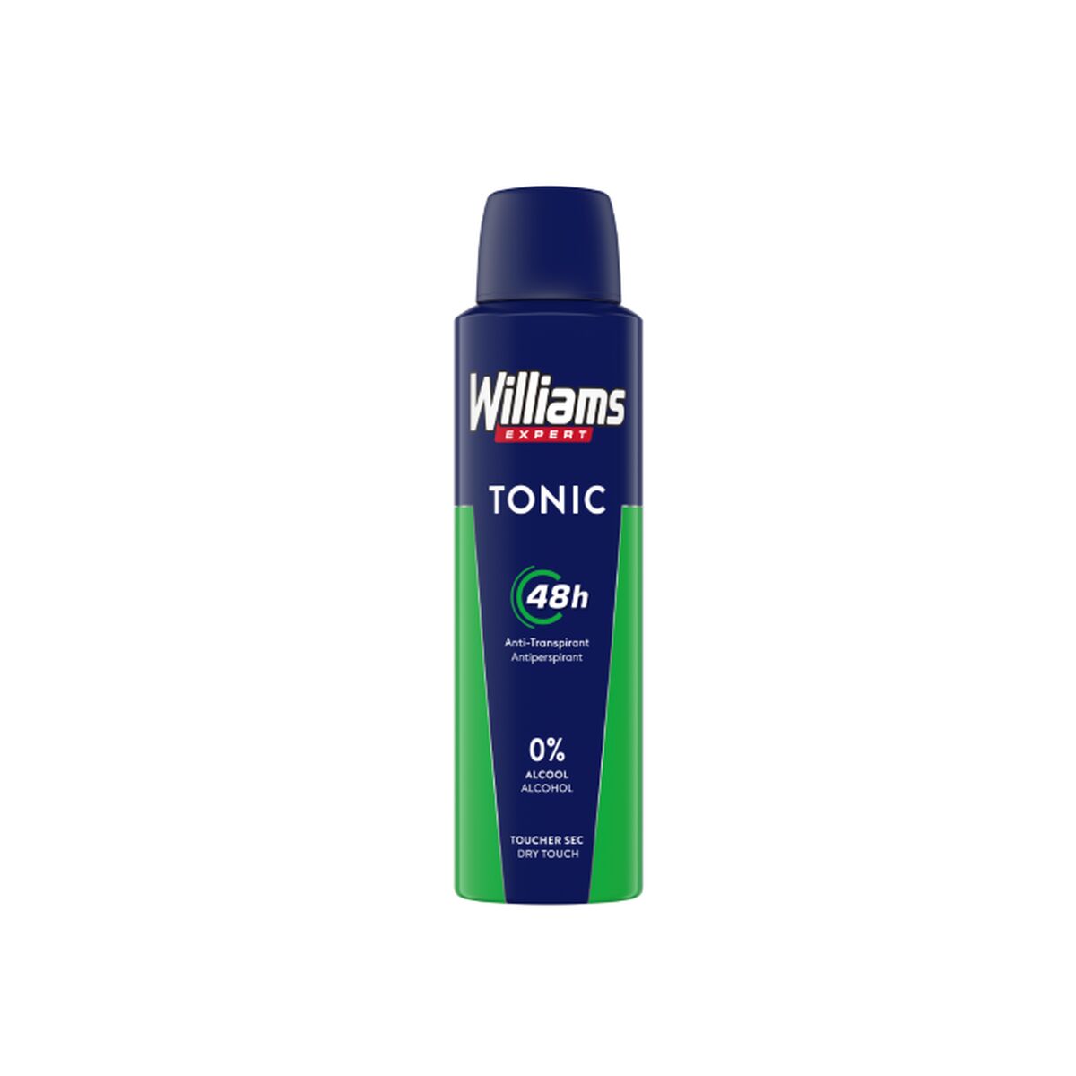 Spray Deodorant Williams Tonic 150 ml til mænd produktemballage