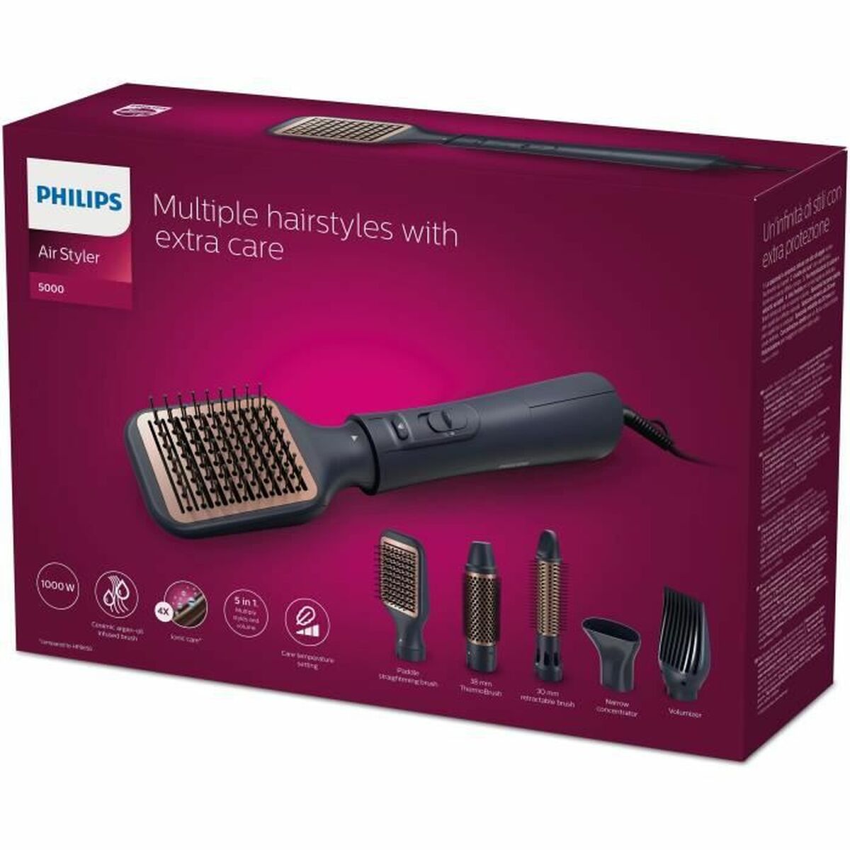 Børste Philips BHA530 1000 W produktemballage