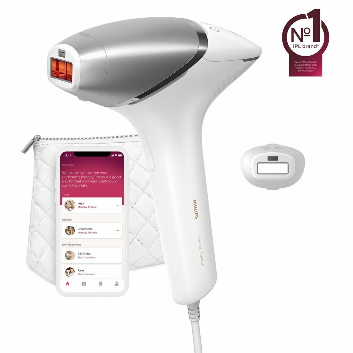 Elektrisk IPL Hair Remover Philips produktemballage