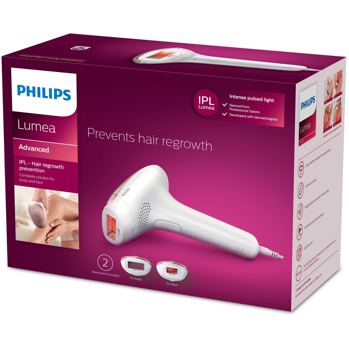 Elektrisk IPL-hårfjerner Philips Lumea Advanced SC1997/00 produktemballage