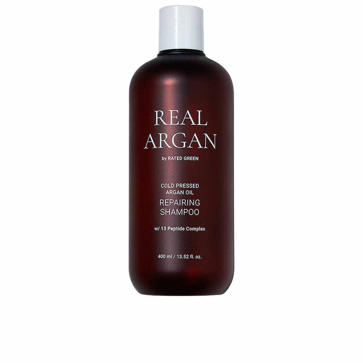 Shampoo vurderet som grøn REAL ARGAN 400 ml shampooflaske