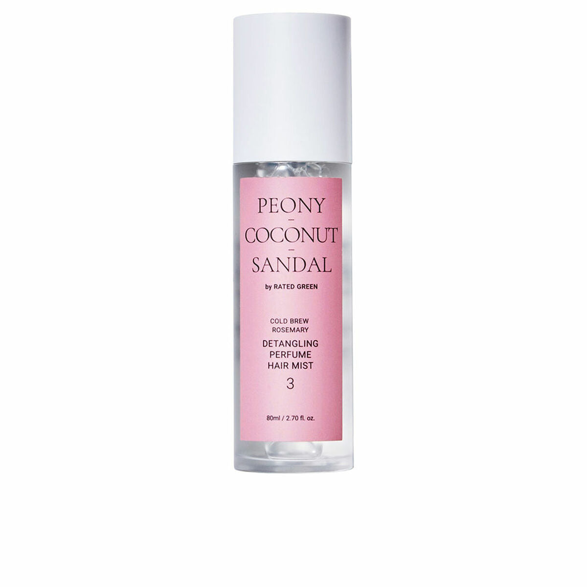 Balsam vurderet Green PEONY COCCONUT SANDAL 80 ml til kvinder balsam flaske