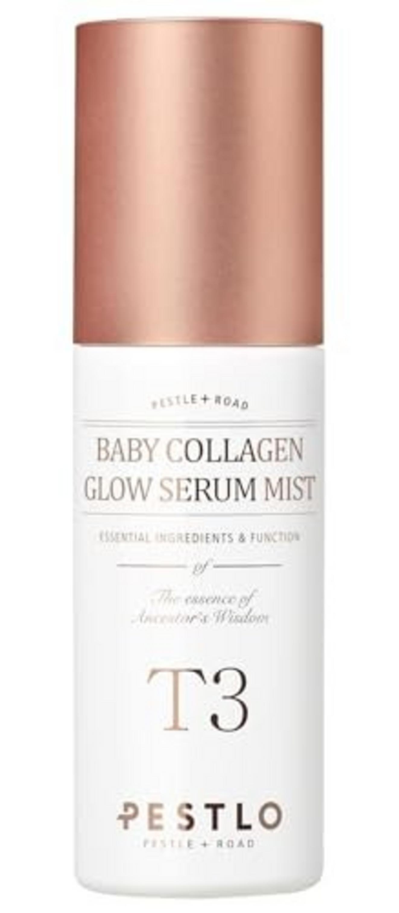 Pestelo, T3 Baby Collagen Glow Serum Mist, Hydration, Before and after makeup, Spray, For Face, 50 ml