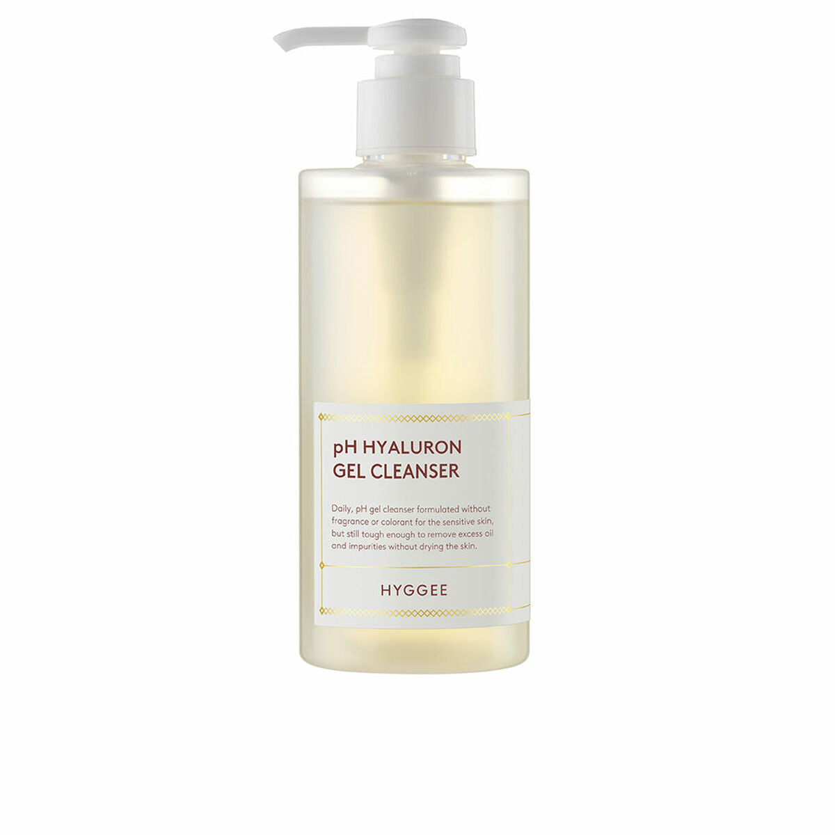 Facial Cleansing Gel HYGGEE Ph Hyaluron 200 ml hudplejeemballage