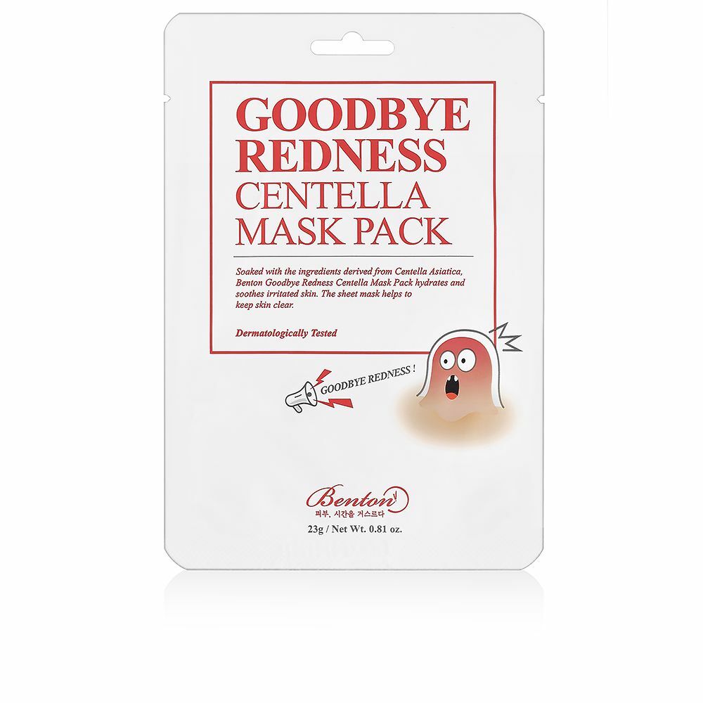 Ansigtsmaske Benton Goodbye Redness Centella 23 g maske emballage