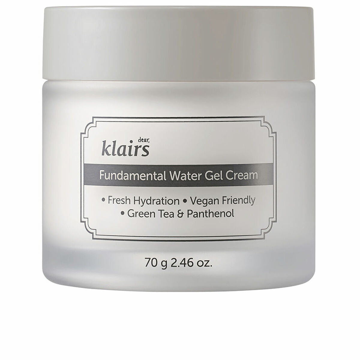 Day Cream Klairs Fundamental Water 70 g hudplejeemballage