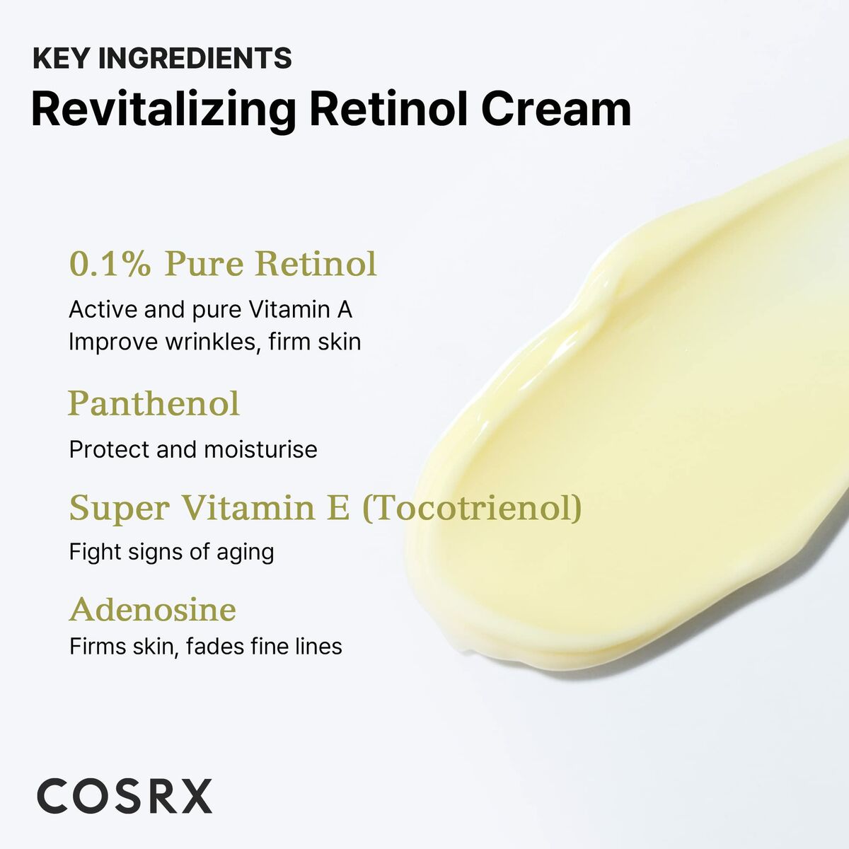 Day Cream Cosrx THE RETINOL hudplejeemballage