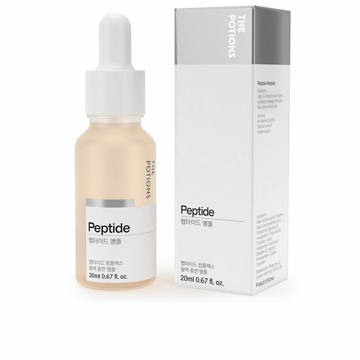 Day Cream The Potions Peptide 20 ml til kvinder hudpleje emballage