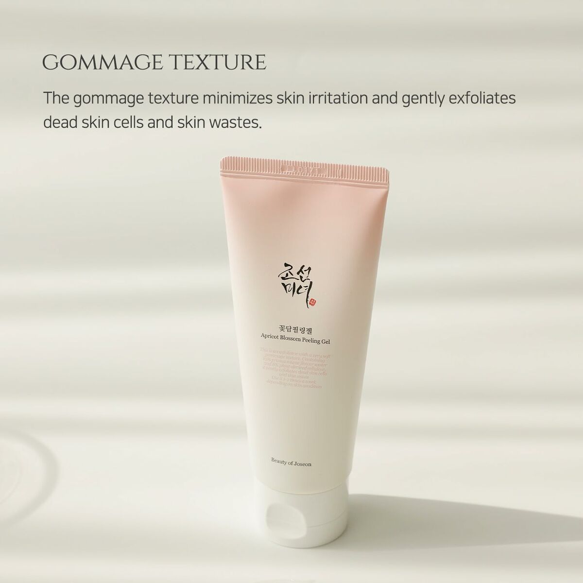 Exfoliating Facial Gel Beauty of Joseon ABRICOS BLOSSOM 100 ml til kvinder hudpleje emballage