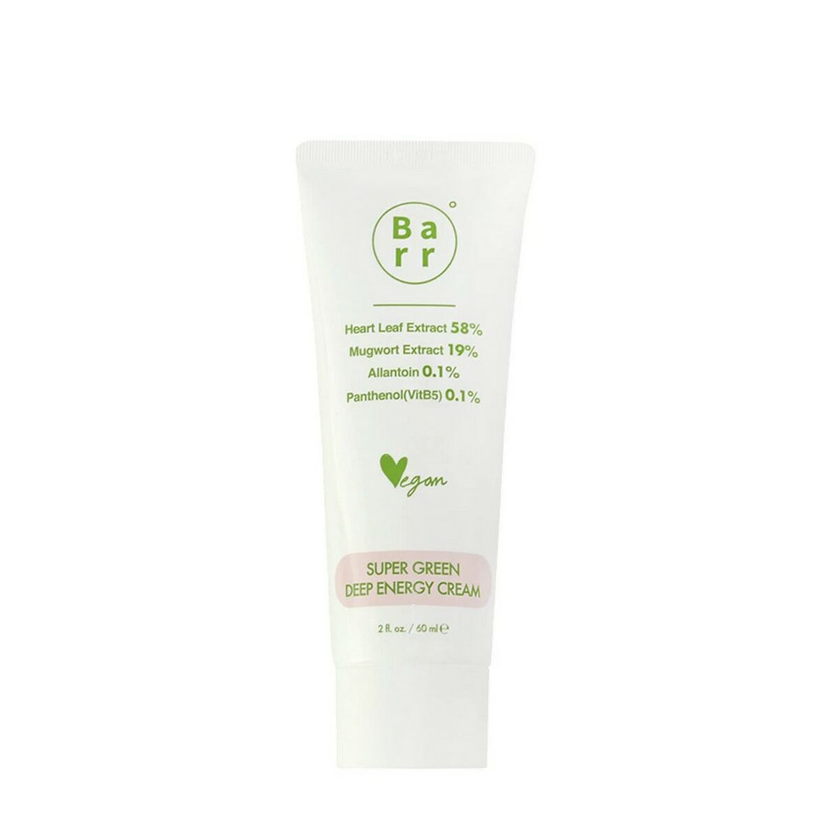 Hydrating Facial Cream Barr Super Green Deep Energy 60 ml hudplejeemballage
