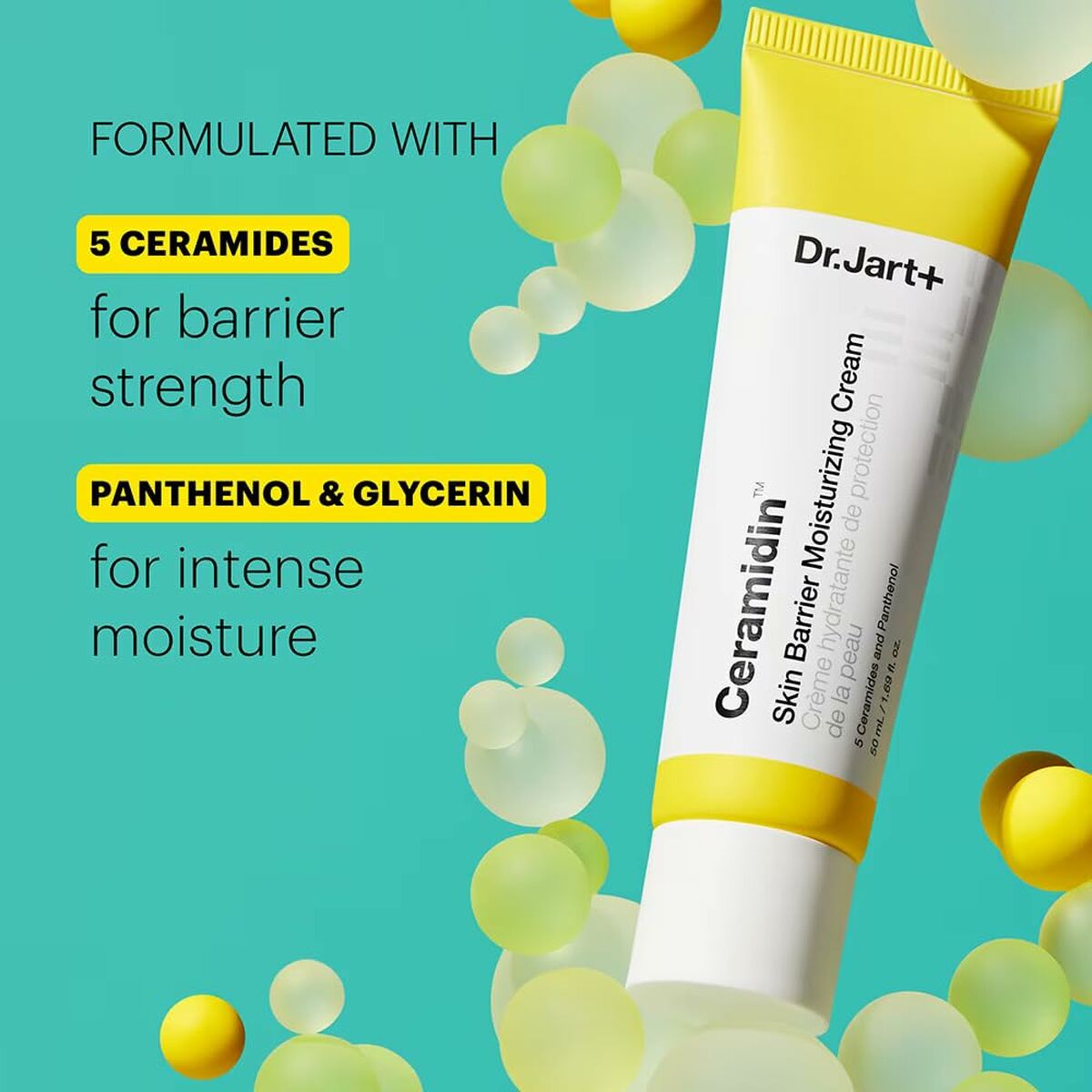 Protective Cream DR.JART+ CERAMIDIN 50 ml hudplejeemballage