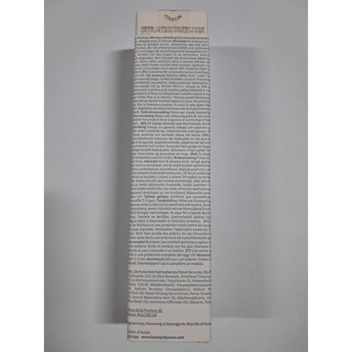 Facial Serum Beauty of Joseon GINSENG Spf 50 Spf 50+ ml 50 ml serumflaske