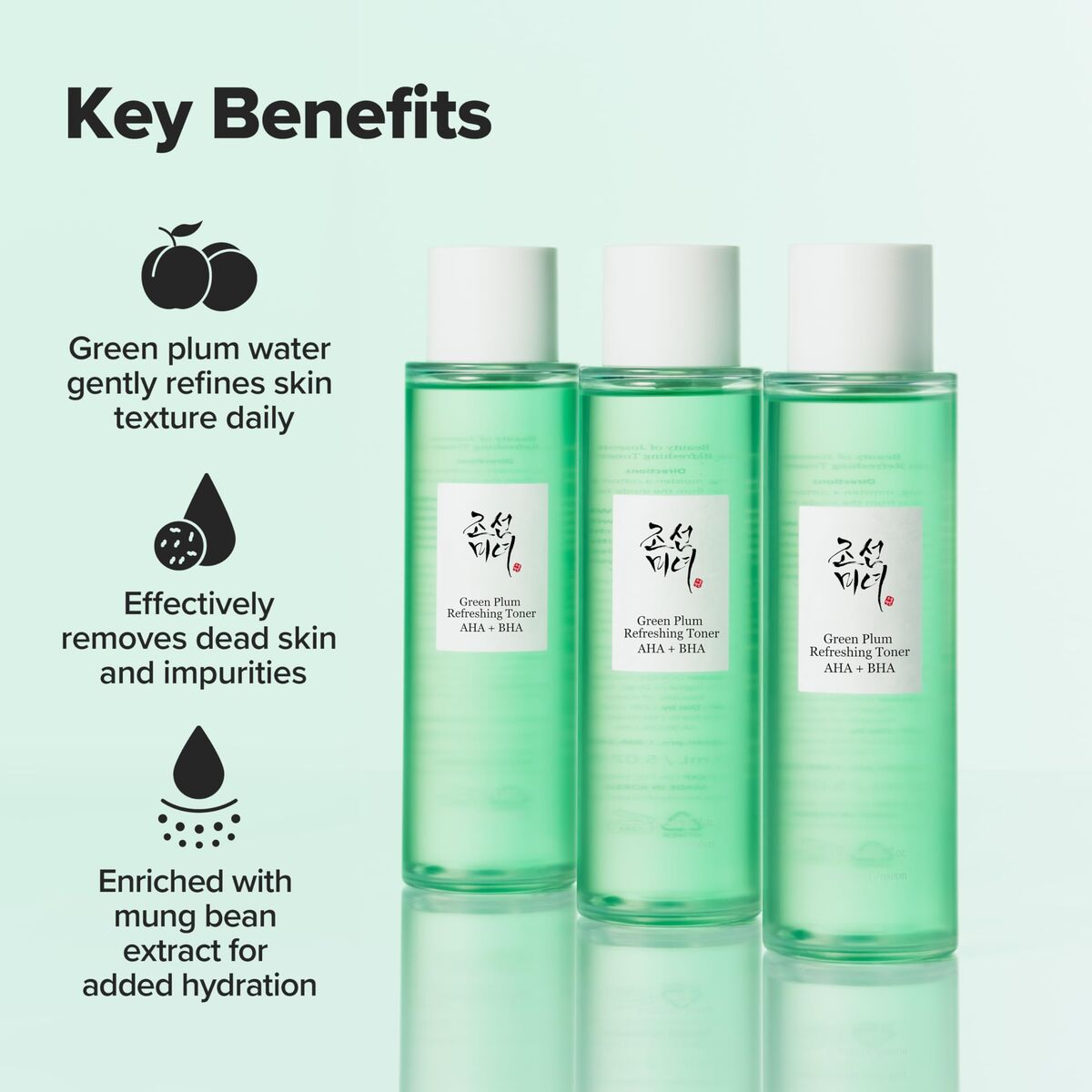 Facial Cleansing Gel Beauty of Joseon GREEN PLUM 150 ml til kvinder hudpleje emballage