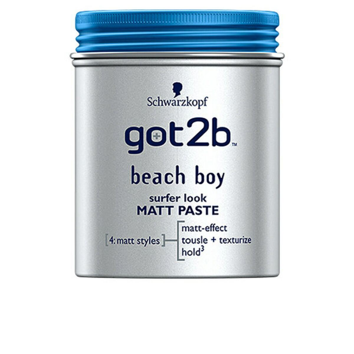 Styling Crème Schwarzkopf Got2b Beach Boy Matt (100 ml) til mænd produktemballage