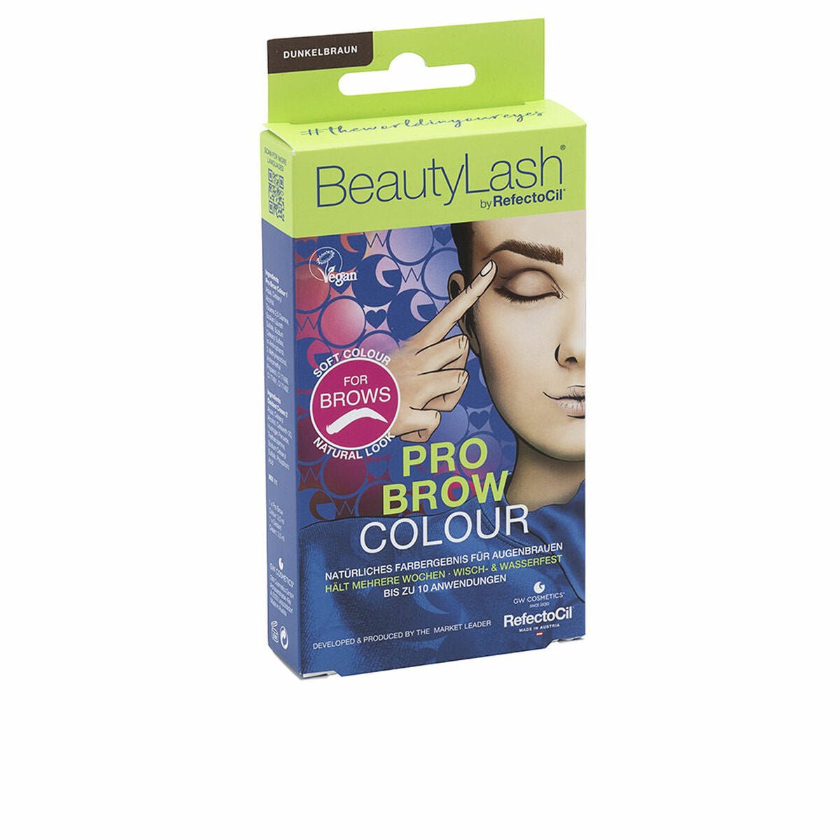 Øjenbrynsblyant RefectoCil BEAUTYLASH Mørkebrun produktemballage