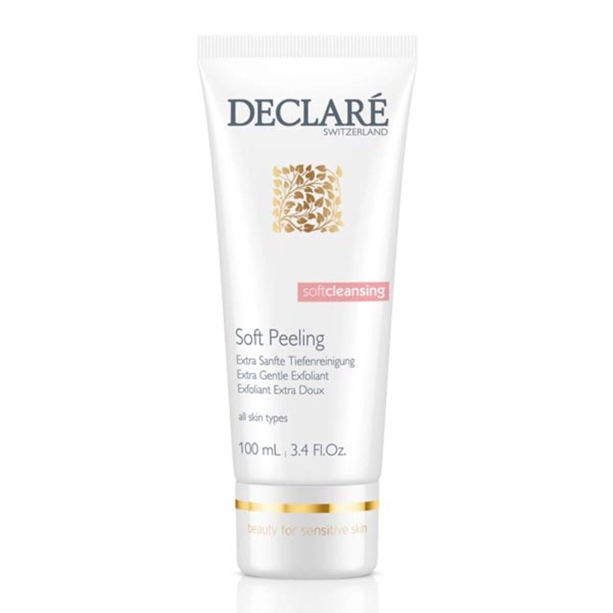 Facial Exfoliator Declaré Soft Cleansing 100 ml til kvinder produkt emballage