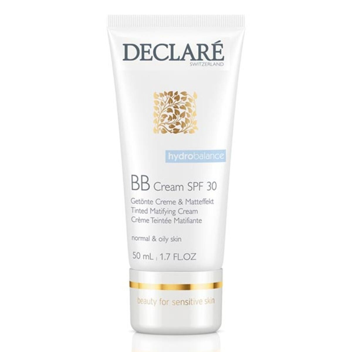Fugtgivende creme med Color Declaré Hydro Balance Bb Spf 30 50 ml hudplejeemballage