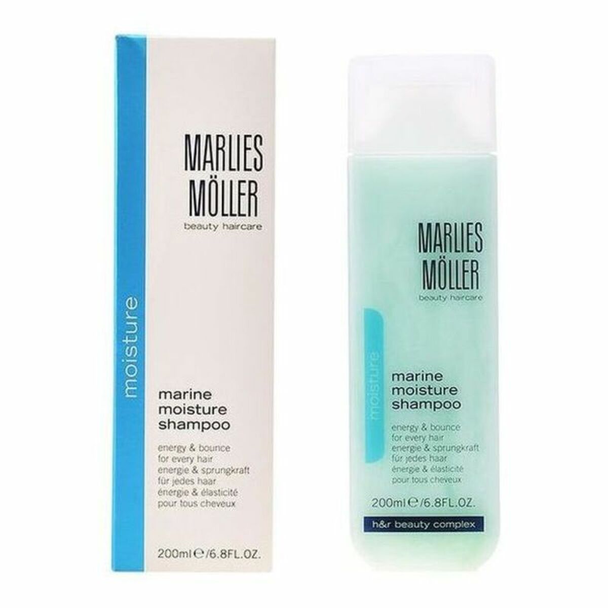 Shampoo Marlies Möller Marine Moisture 200 ml shampooflaske