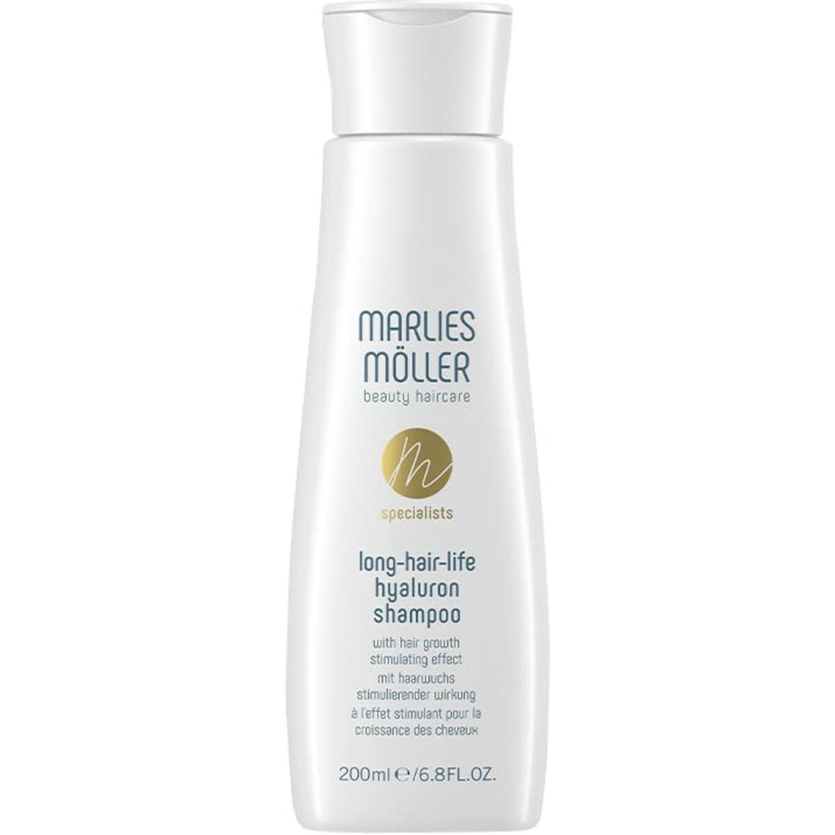 Shampoo Marlies Möller Long Hair Life Hyaluron 200 ml til kvinder shampooflaske