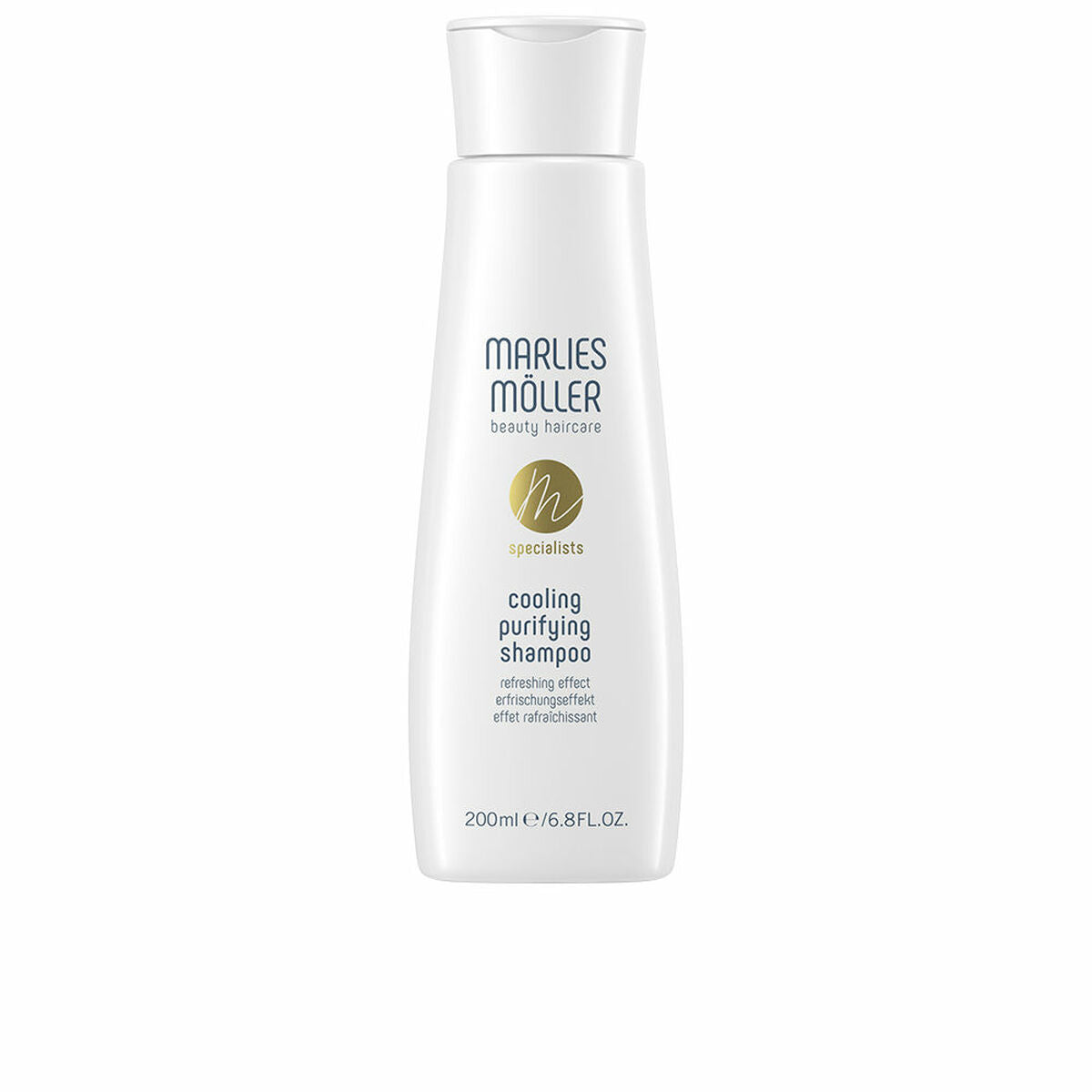 Shampoo Marlies Möller Cooling Purifying 200 ml til kvinder shampooflaske