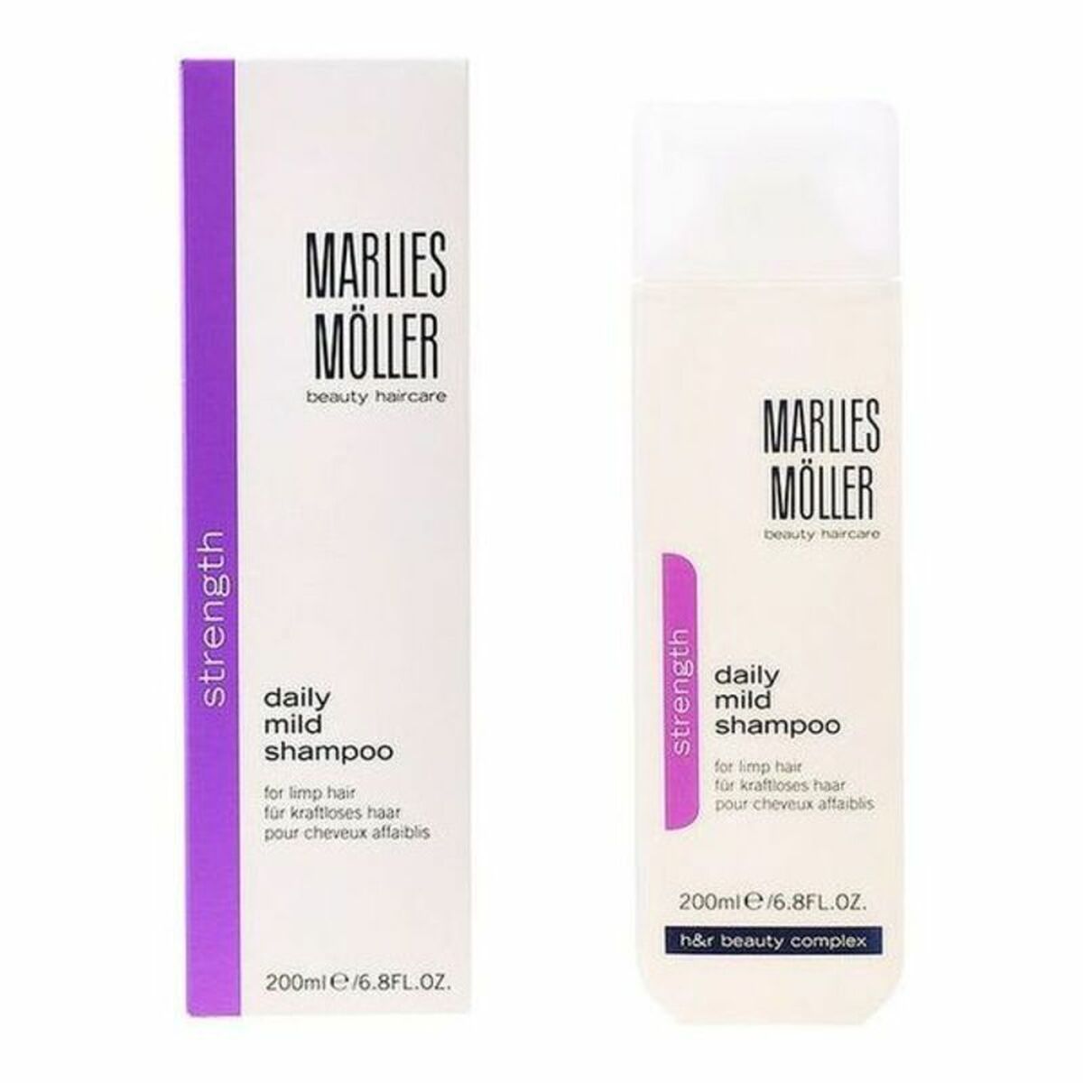 Shampoo Marlies Möller Strength 200 ml shampooflaske