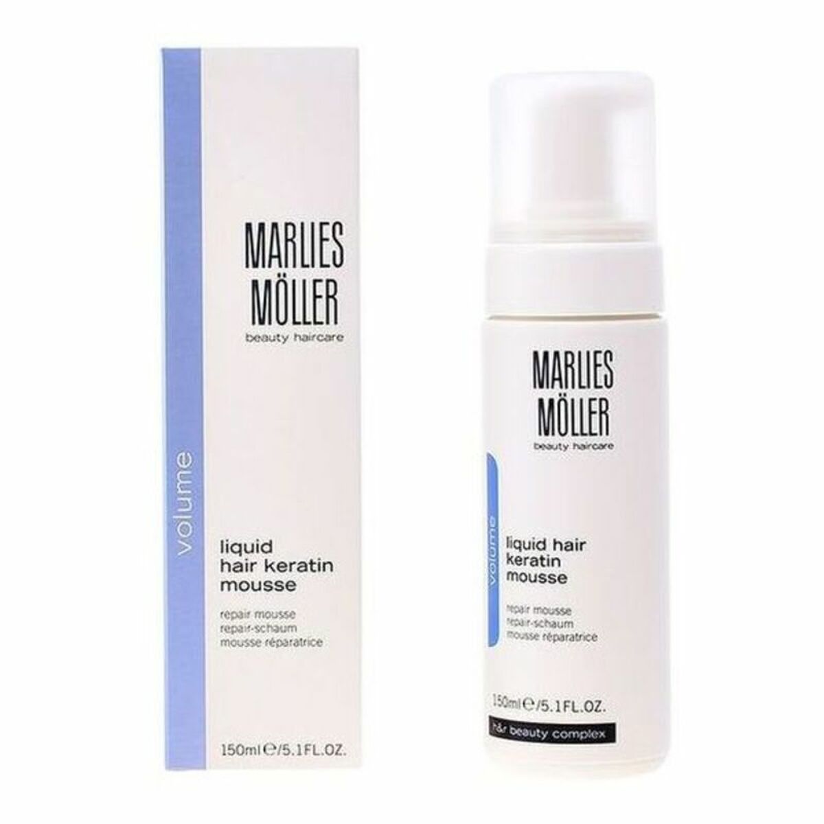 Keratine Mask Marlies Möller Volume 150 ml maske emballage