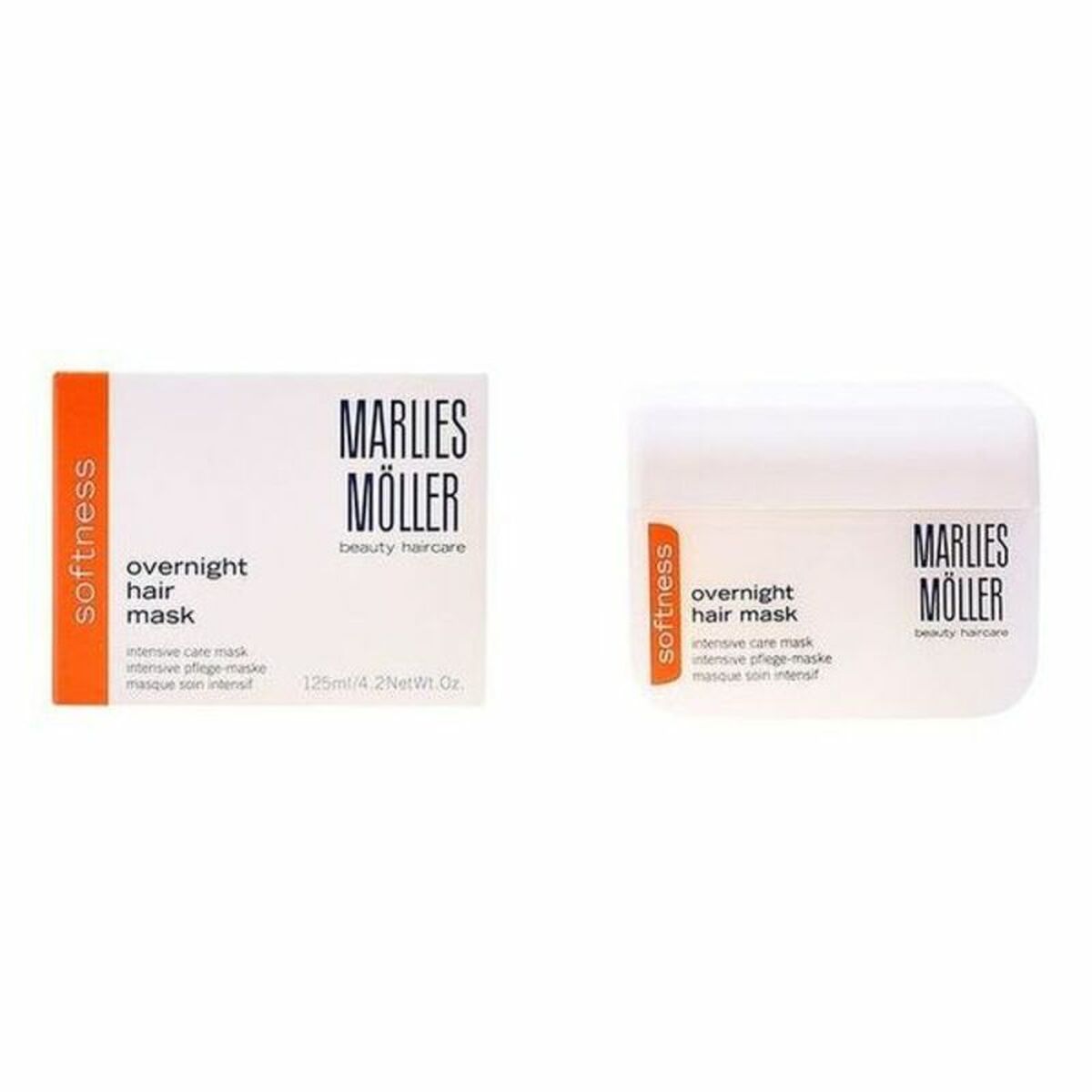 Hårmaske Marlies Möller Softness 125 ml hårmaske emballage
