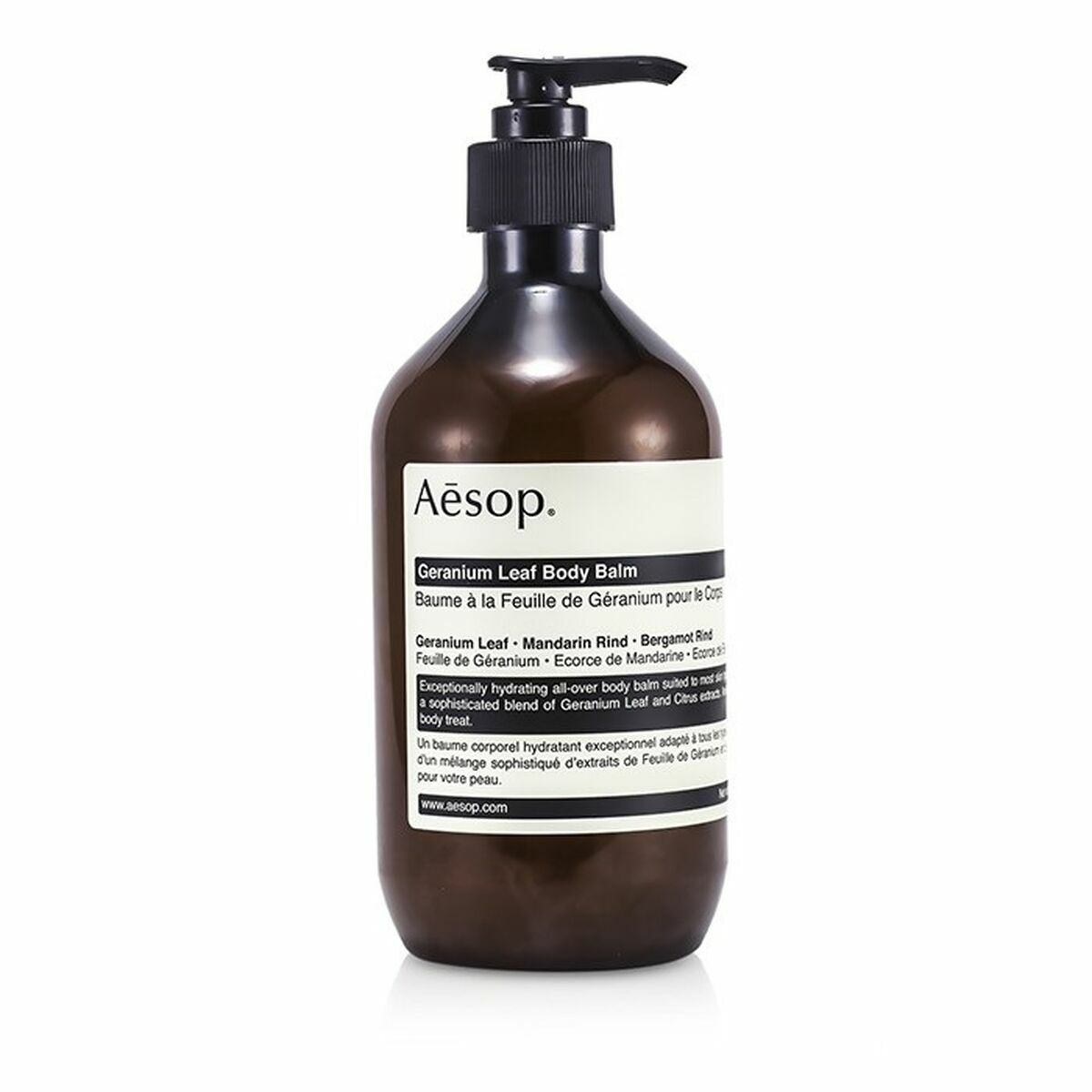 Body Lotion Aesop GERANIUM LEAF 500 ml til kvinder hudpleje emballage