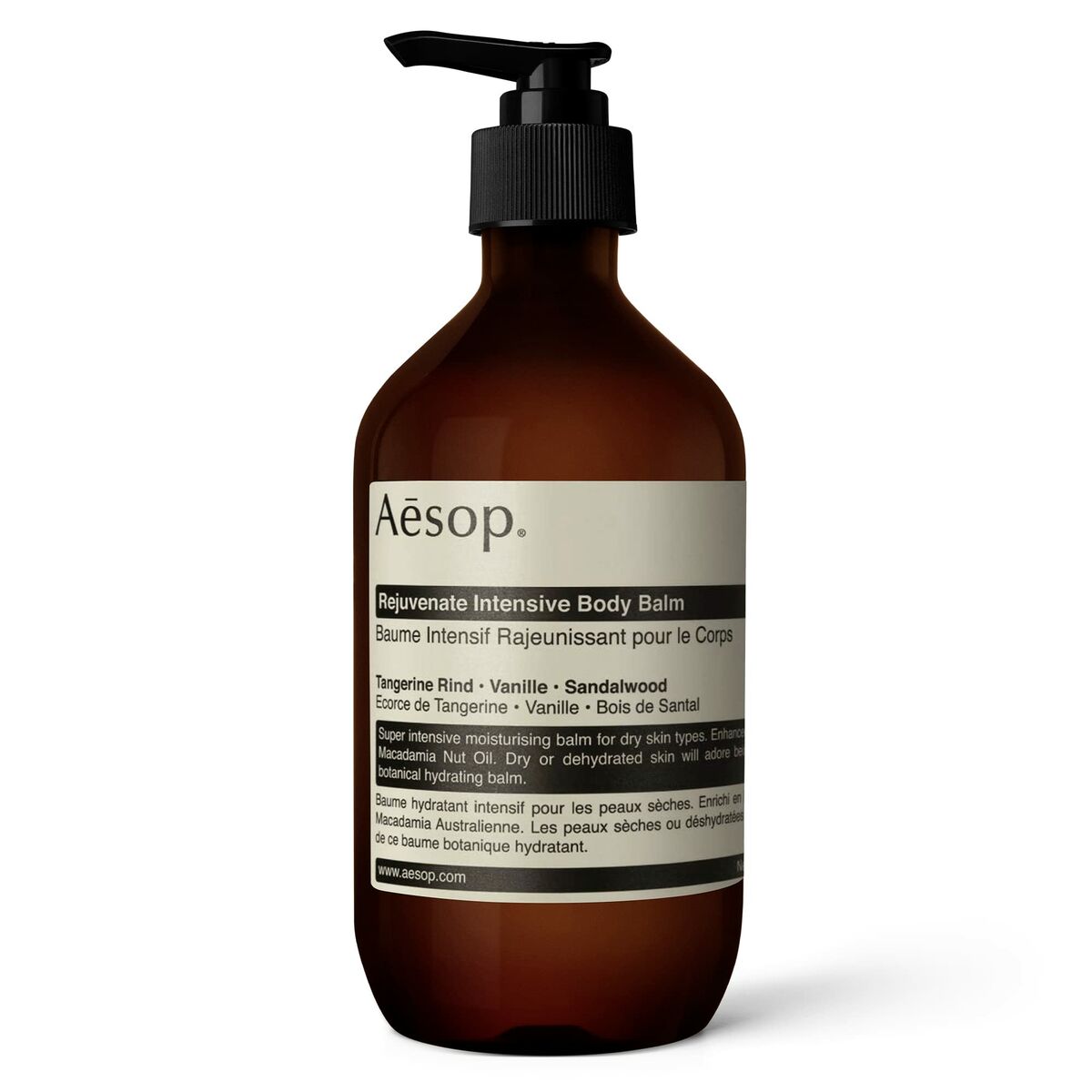 Body Lotion Aesop REJUVENATE INTENSIVE 500 ml til mænd hudplejeemballage