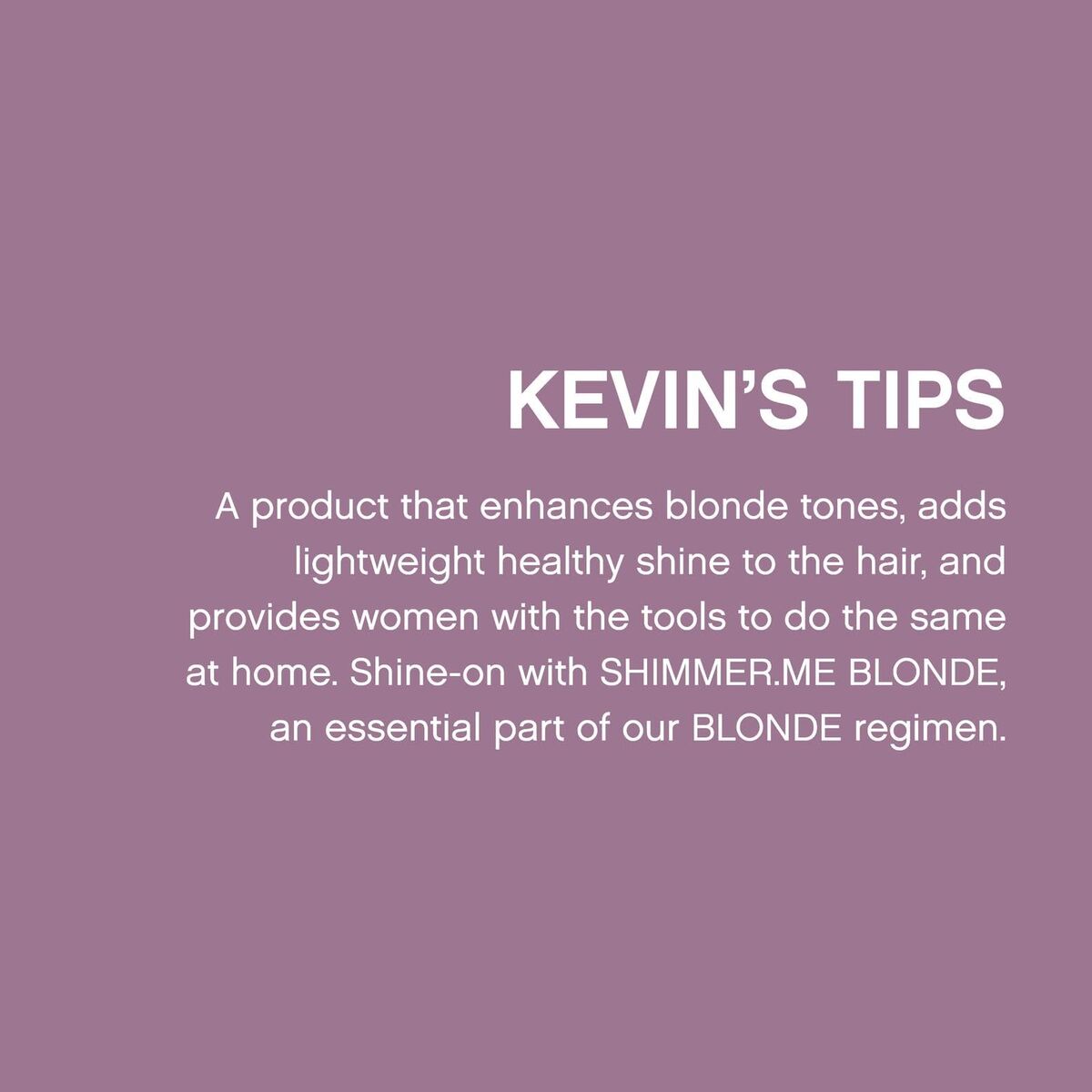 Balsam Kevin Murphy Shimmer-Me Blonde 100 ml balsamflaske