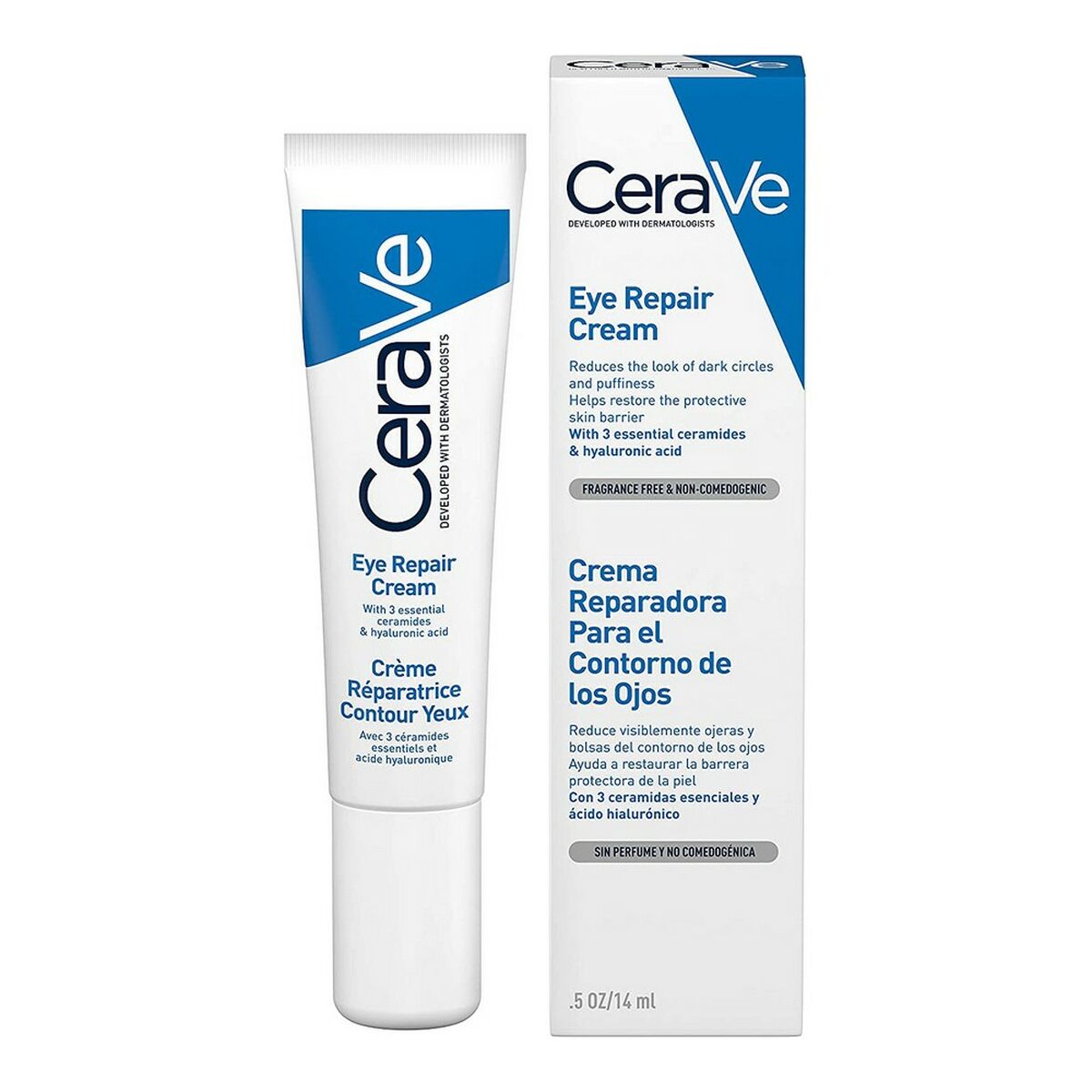 Creme til øjenområdet CeraVe Eye Repair Cream 14 ml hudplejeemballage