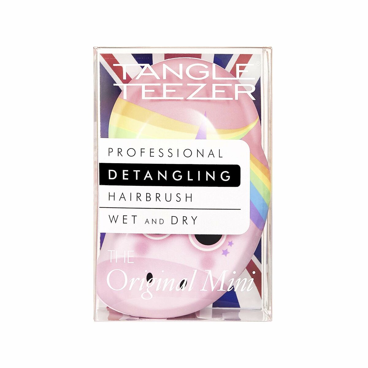 Detangling Hairbrush Tangle Teezer Mini Original Mini Unicorn produktemballage