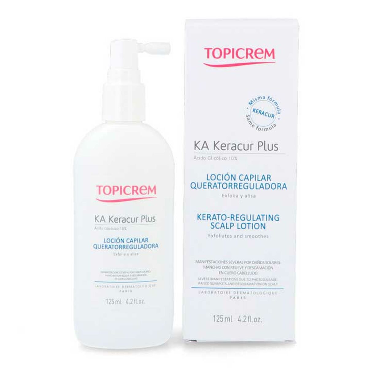 Hårlotion Topicrem Exfoliant 125 ml hudplejeemballage
