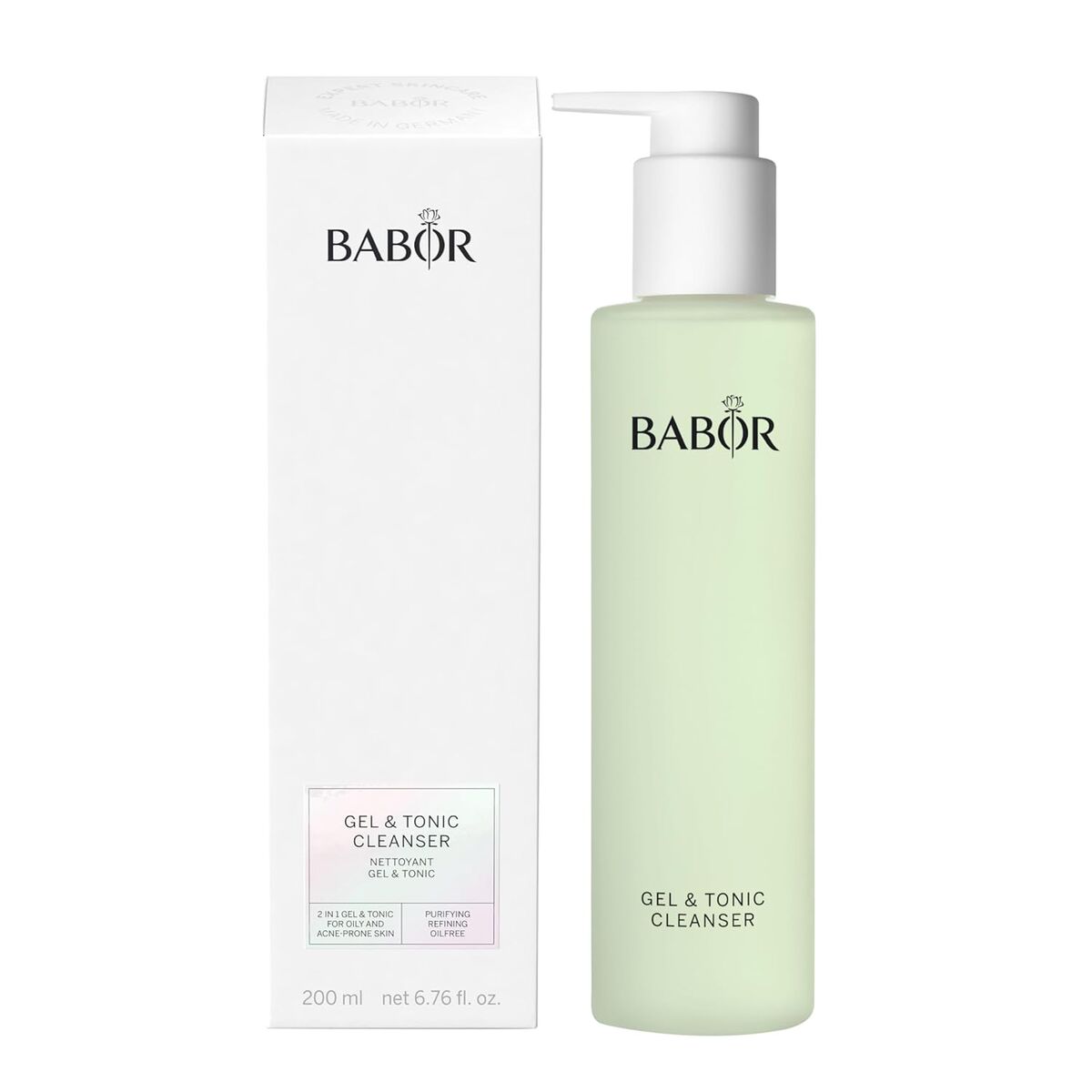 Facial Cleansing Gel Babor Gel & Tonic Cleanser 2U1 200 ml til kvinder hudpleje emballage